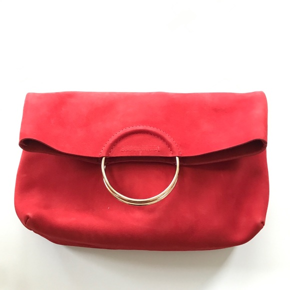 Able Red Fozi Foldover Clutch - Picture 5 of 9